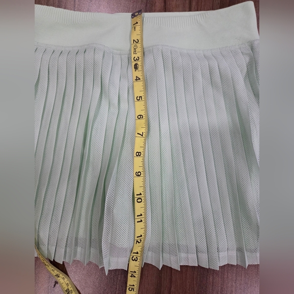 Free People Movement Rally Pleated Mini Skirt Skort Pistachio Size M - Picture 8 of 8